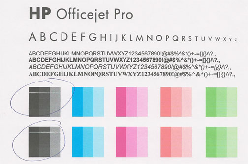 hp officejet pro 8500 a910 not printing black